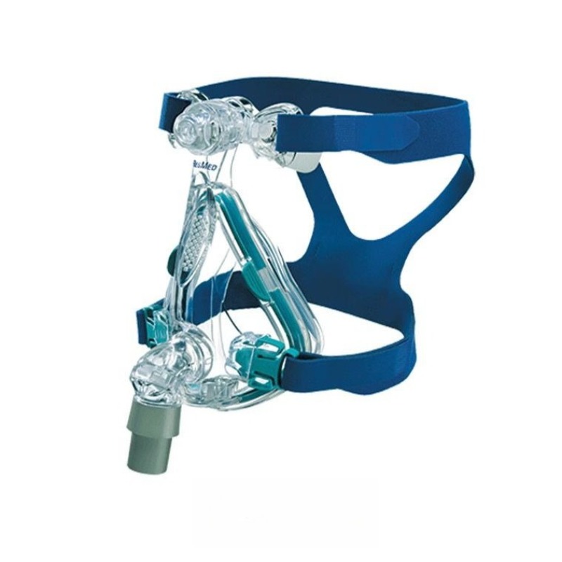 Silicone Mask Bracket - หน้ากากช่วยหายใจแบบเต็มหน้า ป้องกันการนอนกรน แก้อาการหยุดหายใจขณะหลับ ประกอบด้วยโครงซิลิโคน แผ่นรองซิลิโคน สายรัดศีรษะแบบหัวเข็มขัด