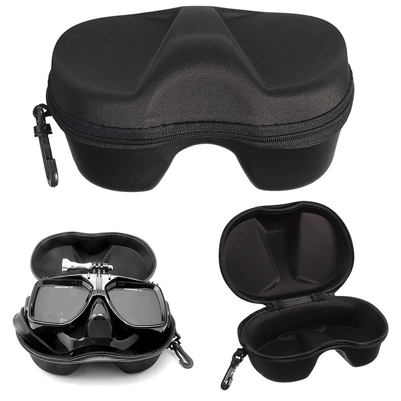Face Mask Storage Box - แว่นตาดําน้ํากล่องเก็บหน้ากากใต้น้ําแว่นตาแว่นตาดําน้ําหน้าปกดําน้ําซิปสําหรับว่ายน้ําใต้น้ํา