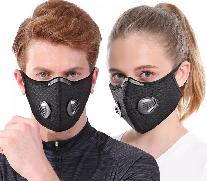 Dust Mask Construction - หน้ากากขี่จักรยานกีฬาล้างทําความสะอาดได้พร้อมตัวกรองหน้ากากกันฝุ่นหน้ากากขี่จักรยานสําหรับผู้ชายหน้ากากขี่ผ้าพันคอตัวกรองคาร์บอนที่เปิดใช้งาน