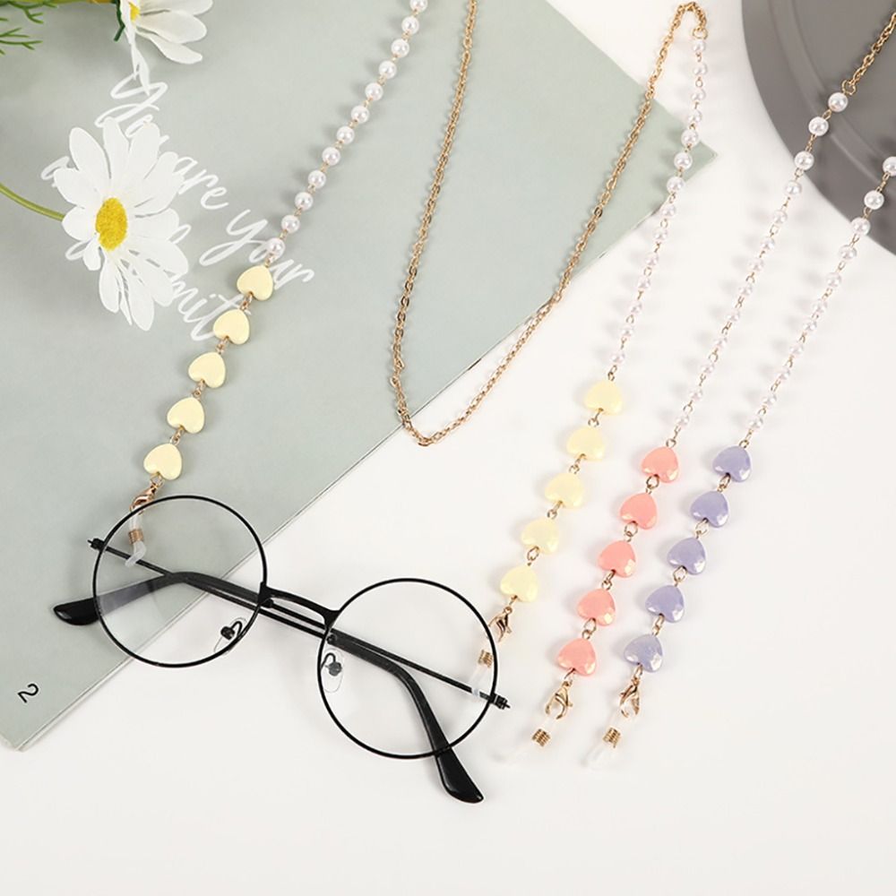 Mask Chain Holder - สายคล้องแว่นตาแฟชั่น สายคล้องหน้ากาก สายคล้องแว่นตาแบบมีลูกปัด สายคล้องแว่นกันแดด