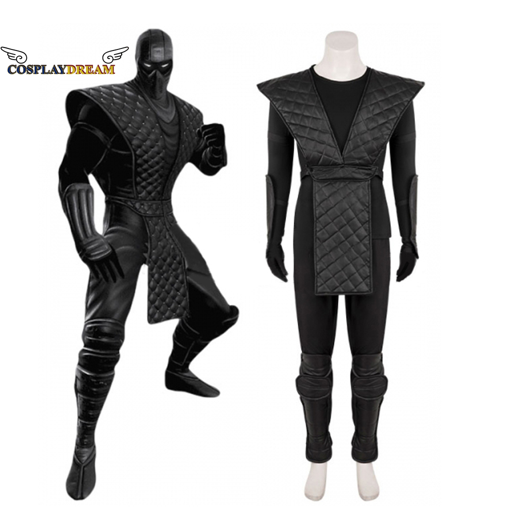 Black Face Mask Pack - Mortal Kombat Noob Saibot คอสเพลย์เครื่องแต่งกายเกมผู้ใหญ่เครื่องแต่งกายนินจาสีดำ Fighter