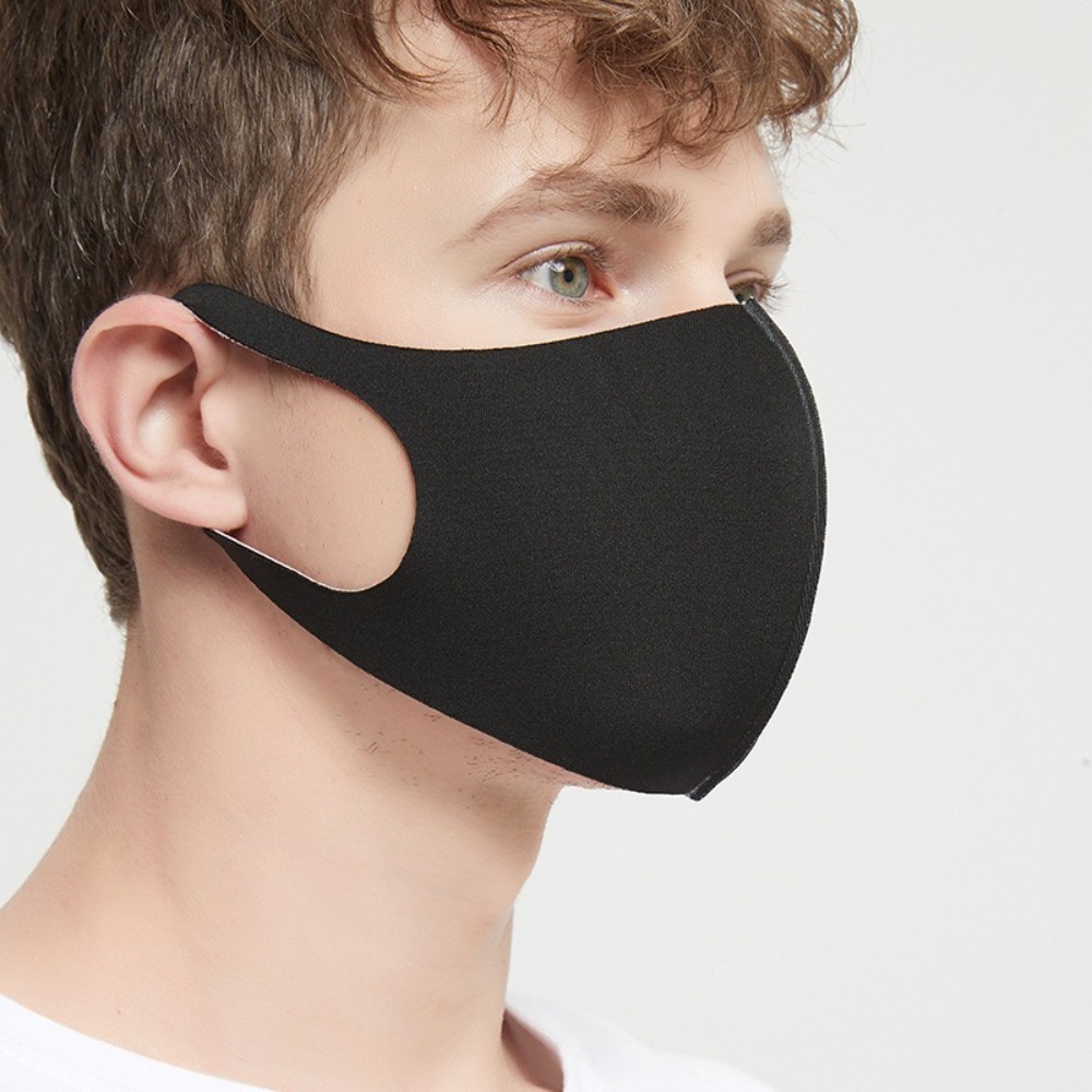 Cloth Face Mask Washable - ใหม่หน้ากากผ้าไหมน้ำแข็งระบายอากาศได้ ป้องกันรังสียูวี ล้างทำความสะอาดได้ หน้ากากกันแดด ป้องกันฝุ่น ผ้าคลุมหน้า