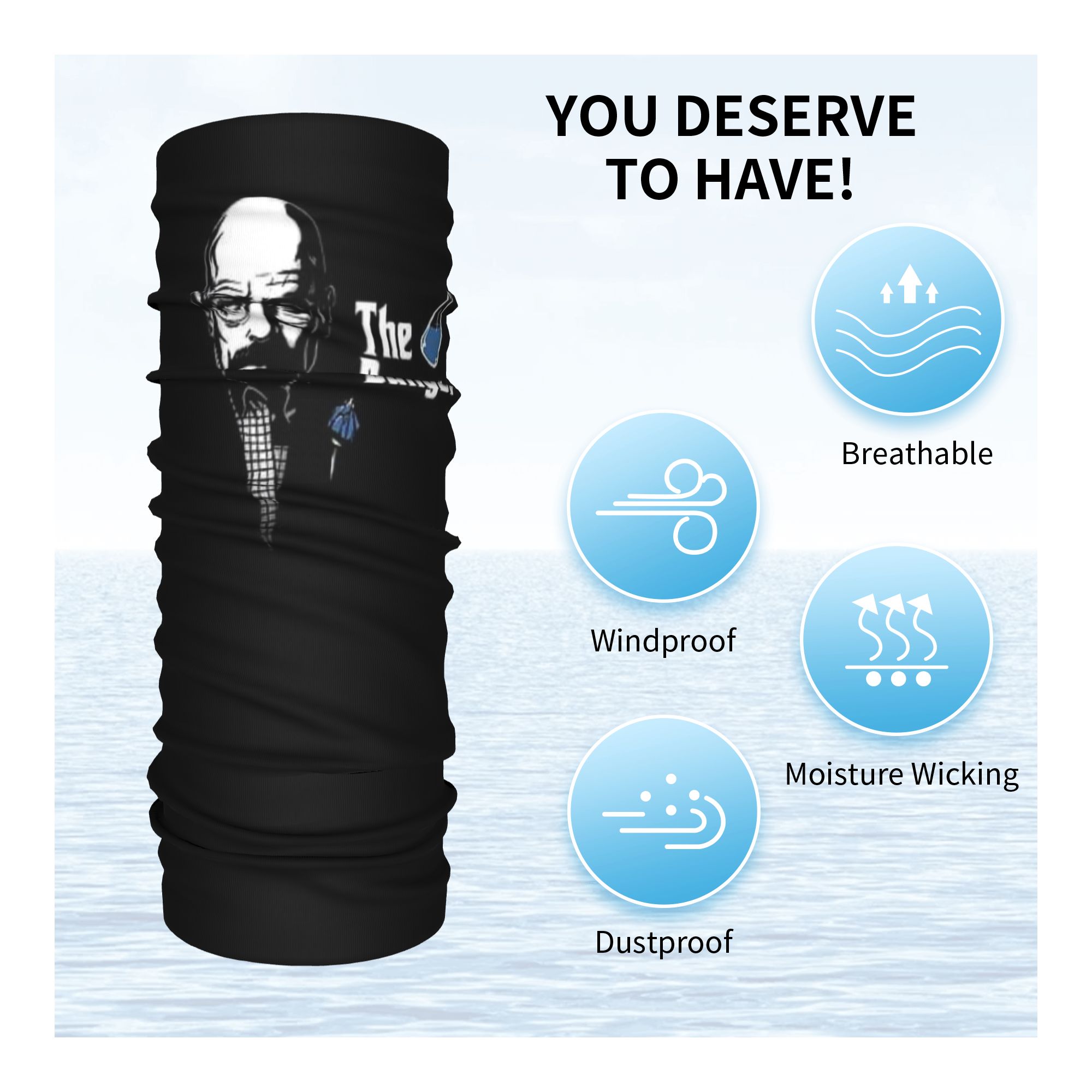 ผ้าพันคอแบบกันลมลาย Walter Whi - Neck Gaiter Face Cover บทวิจารณ์และราคา