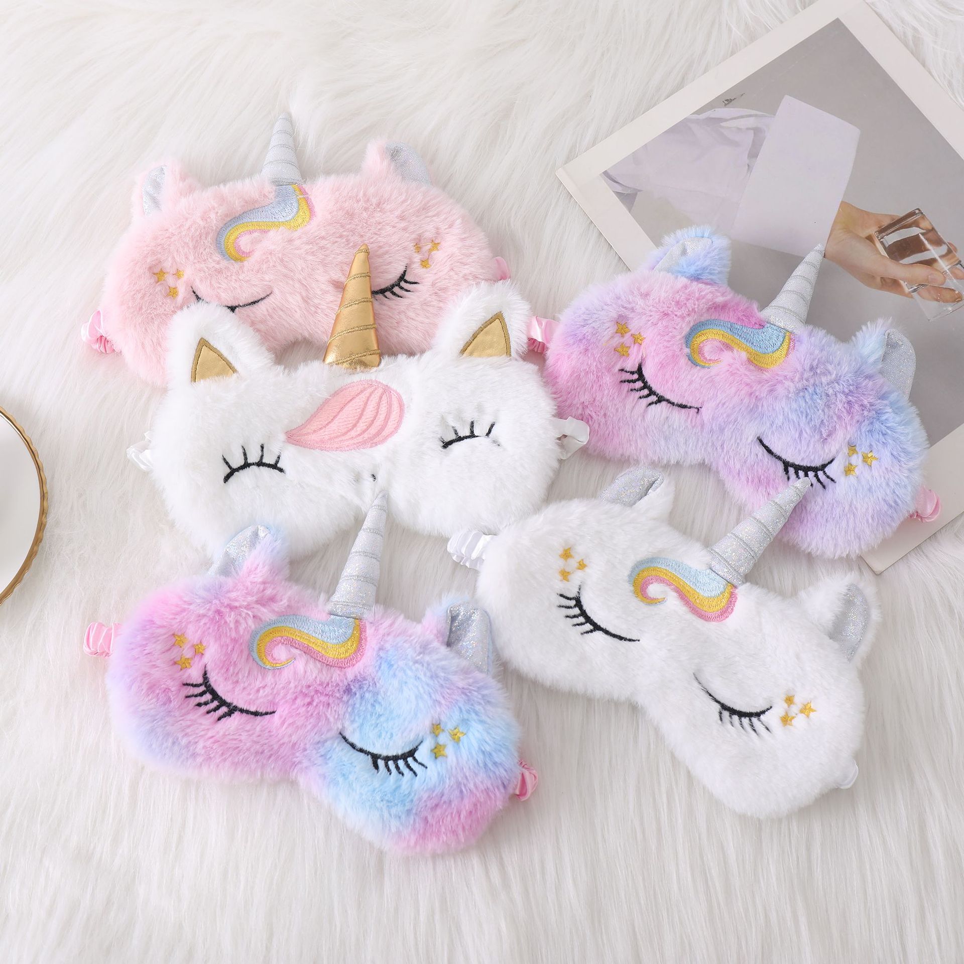 ผ้ากำมะหยี่นุ่มหน้ากากปิดตาแผ่ - Kids Face Mask บทวิจารณ์และราคา
