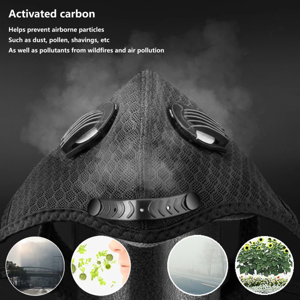 1PCS หน้ากากปั่นจักรยานพร้อมหน - Dust Mask Construction บทวิจารณ์และราคา