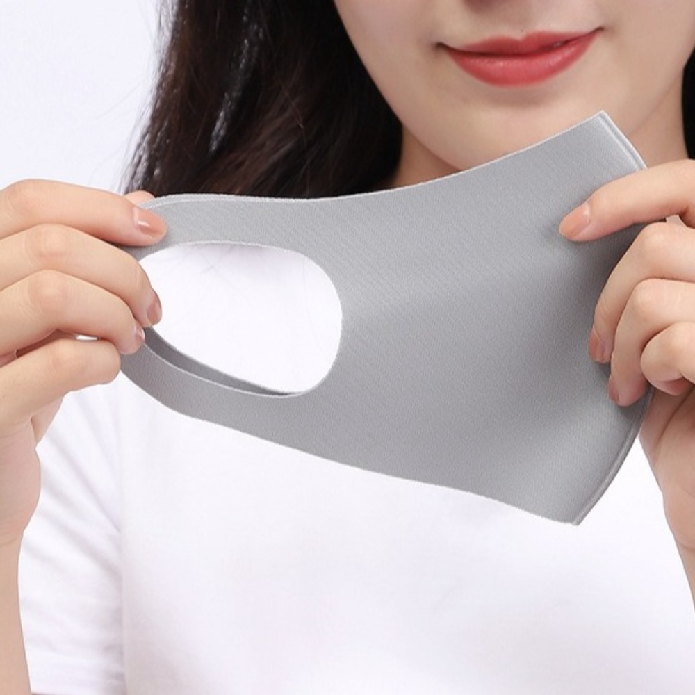 ใหม่หน้ากากผ้าไหมน้ำแข็งระบายอ - Cloth Face Mask Washable บทวิจารณ์และราคา